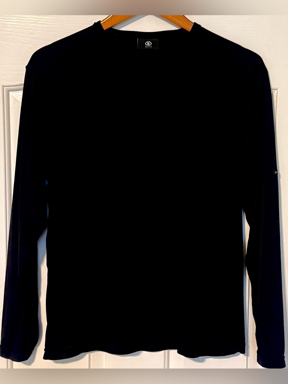 Bogner Men’s Black Performance Long Sleeve Baselayer Shirt M Made in USA 🇺🇸
